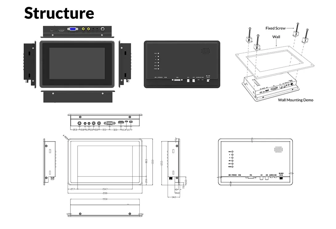 Lilliput TK701/T & TK701/C - 7 inch touch screen monitor